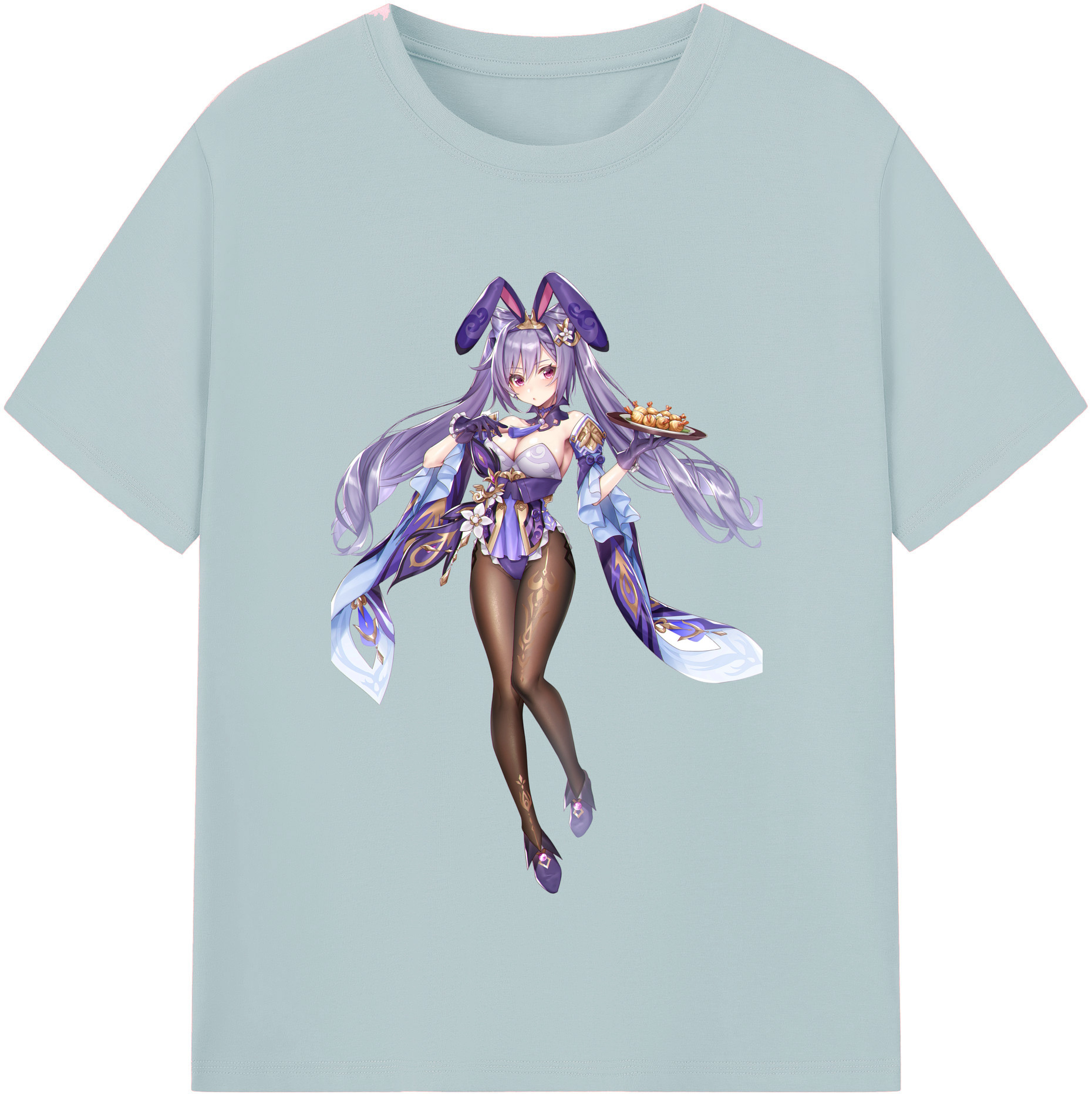 げんし神 刻晴 こくせい genshin Kokusei 綿100％半袖Tシャツ（フロントプリント）
